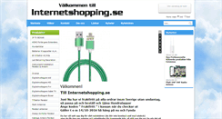 Desktop Screenshot of internetshopping.se